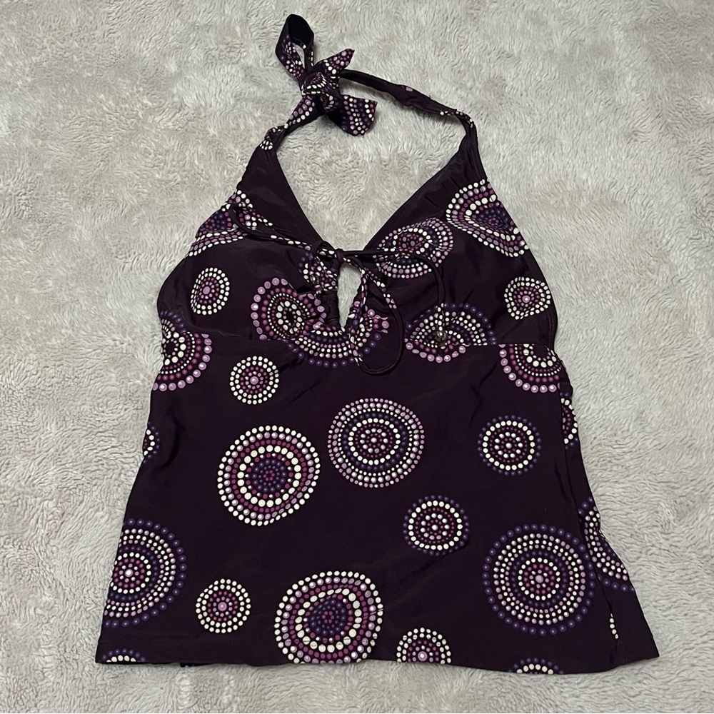 Purple Halter Swim Top